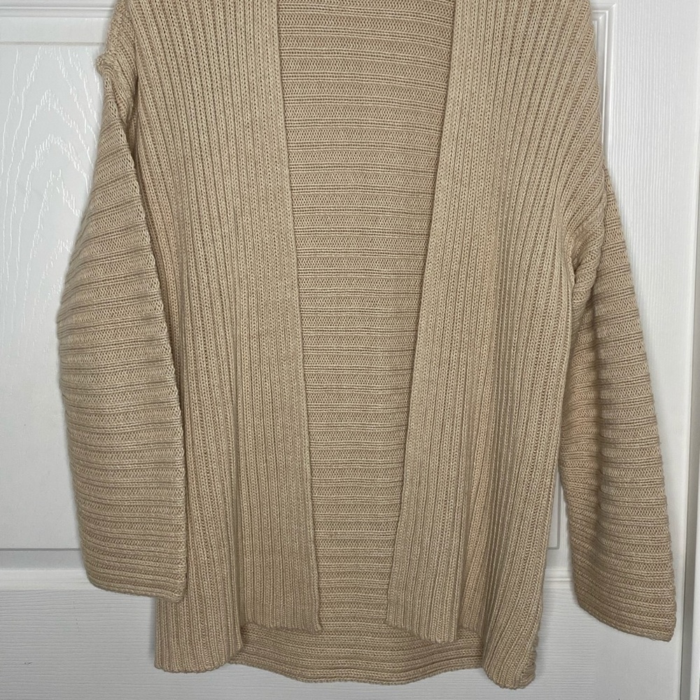Urban Outfitters Open Front Knit Sweater Beige - Picture 8 of 9